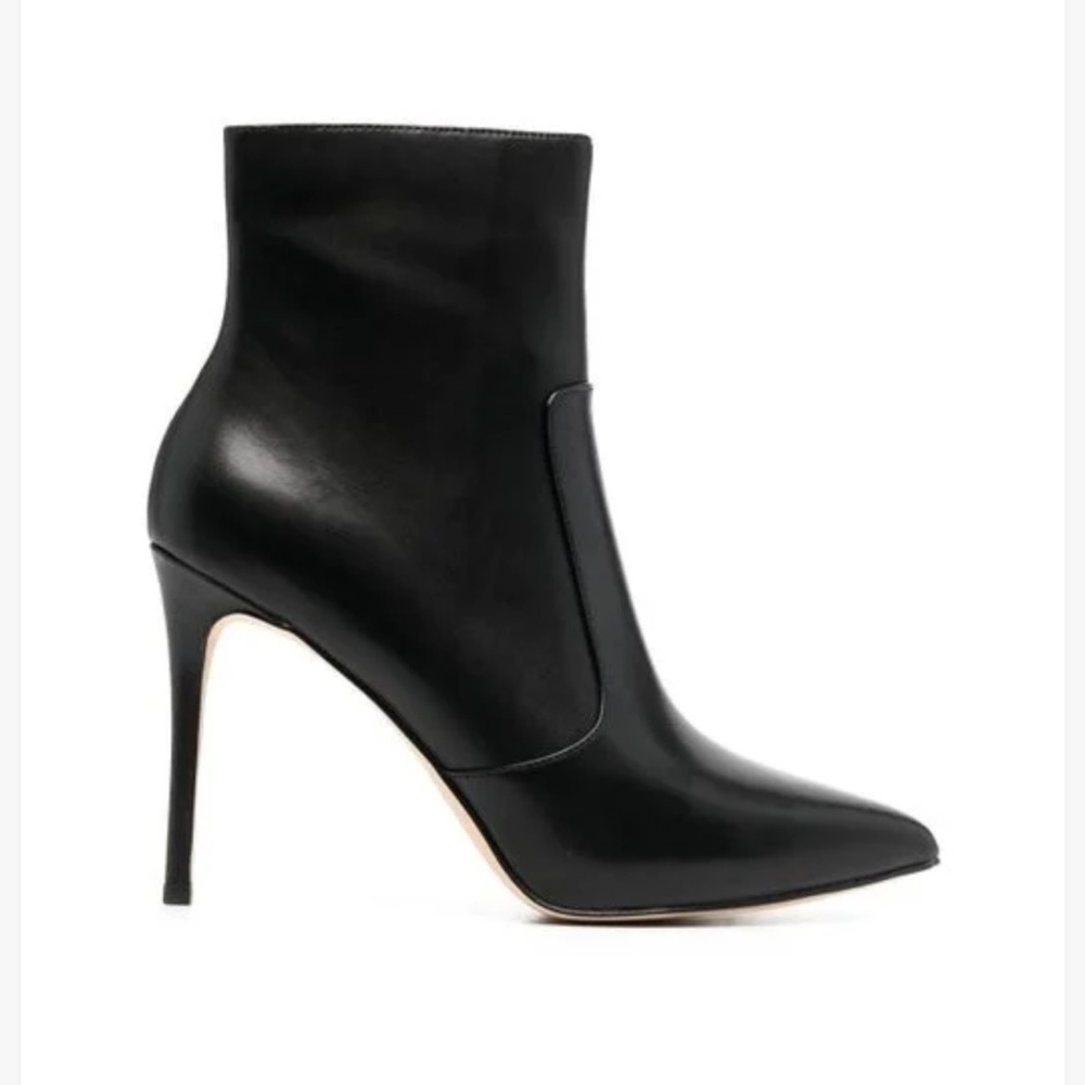 Michael Kors Leather Black Stiletto Ankle Booth - Picture 2 of 4